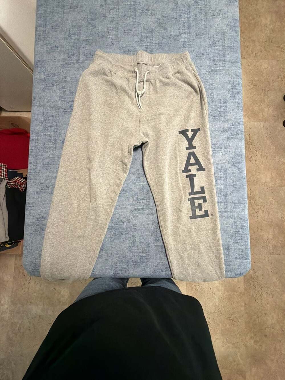 Yale University Sweatpants Size L Gray Logo Joggers